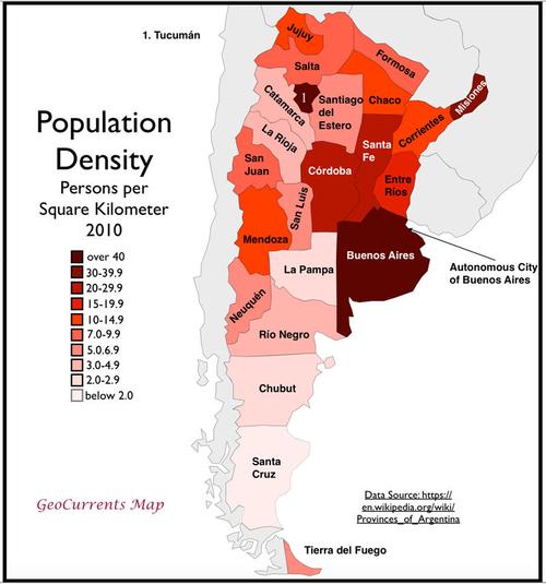 阿根廷人口面积